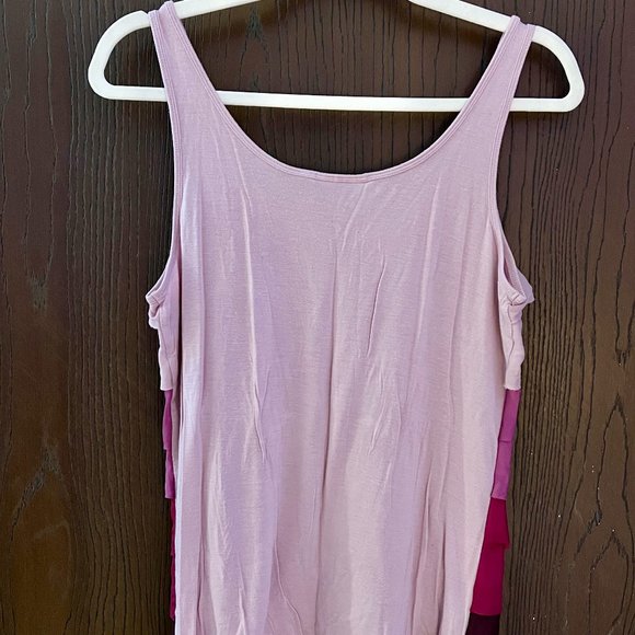 APT. 9 Purple Gradient Ruffle Tank Top - Picture 5 of 5